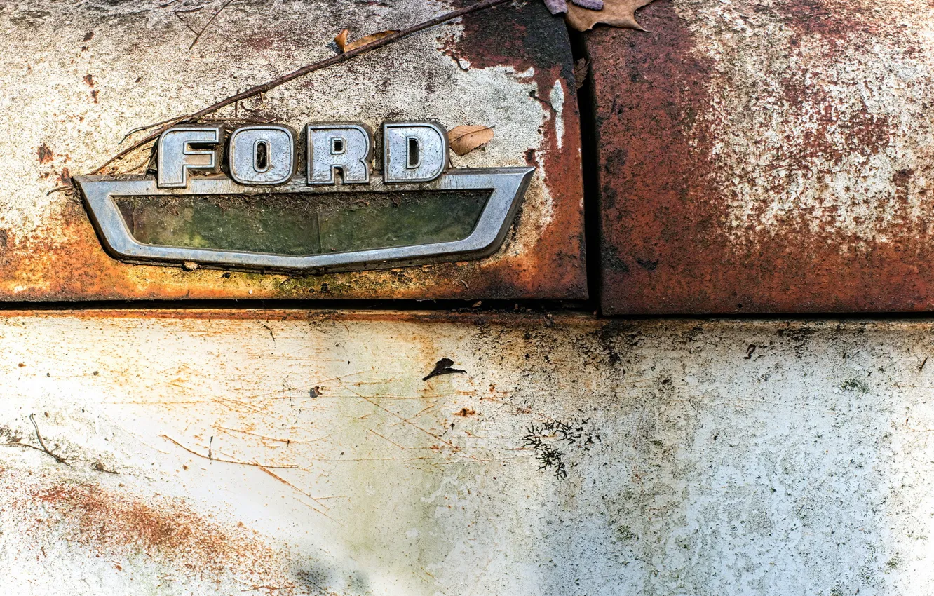 Фото обои макро, знак, Ford