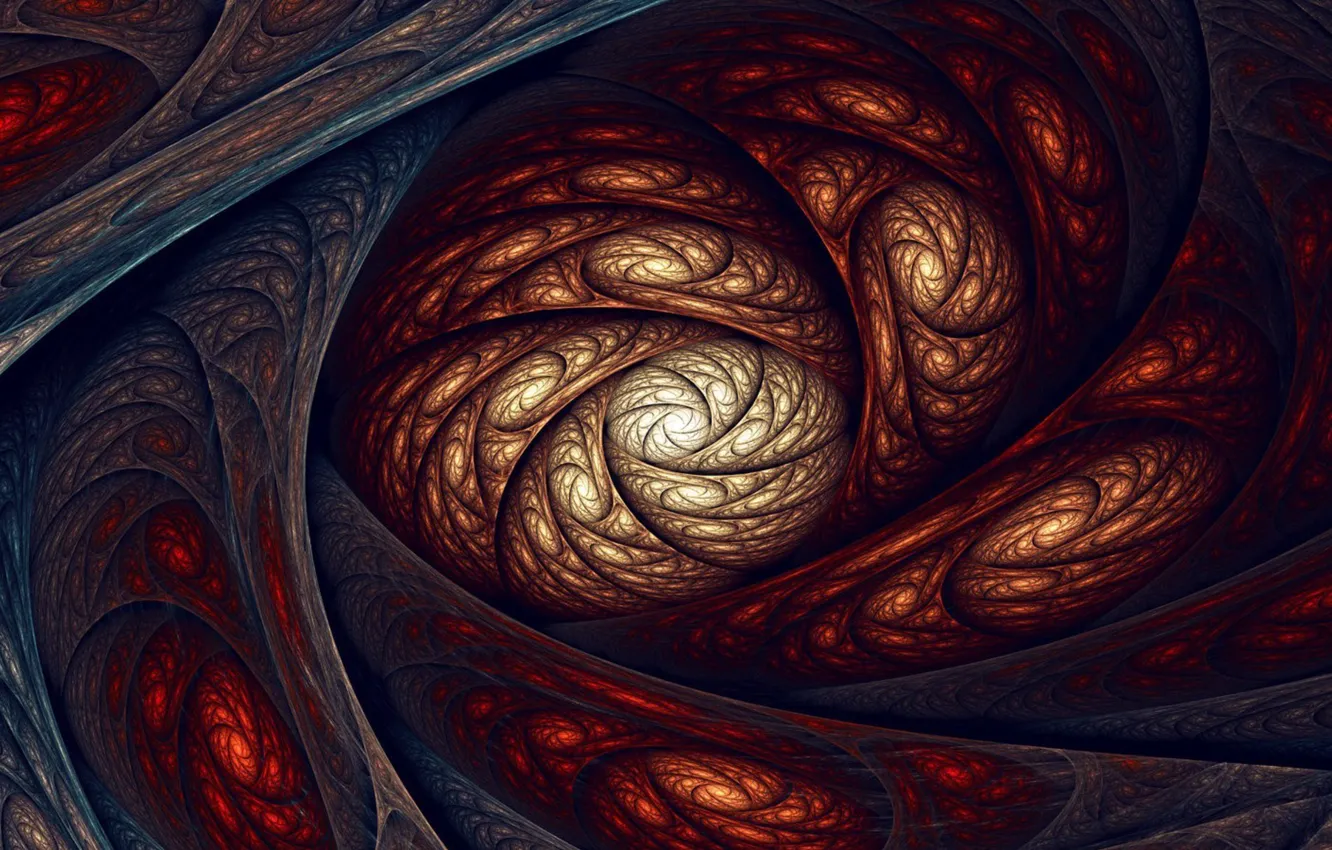 Фото обои абстракция, фракталы, спираль, орнамент, сплетения, abstraction, spiral, fractals