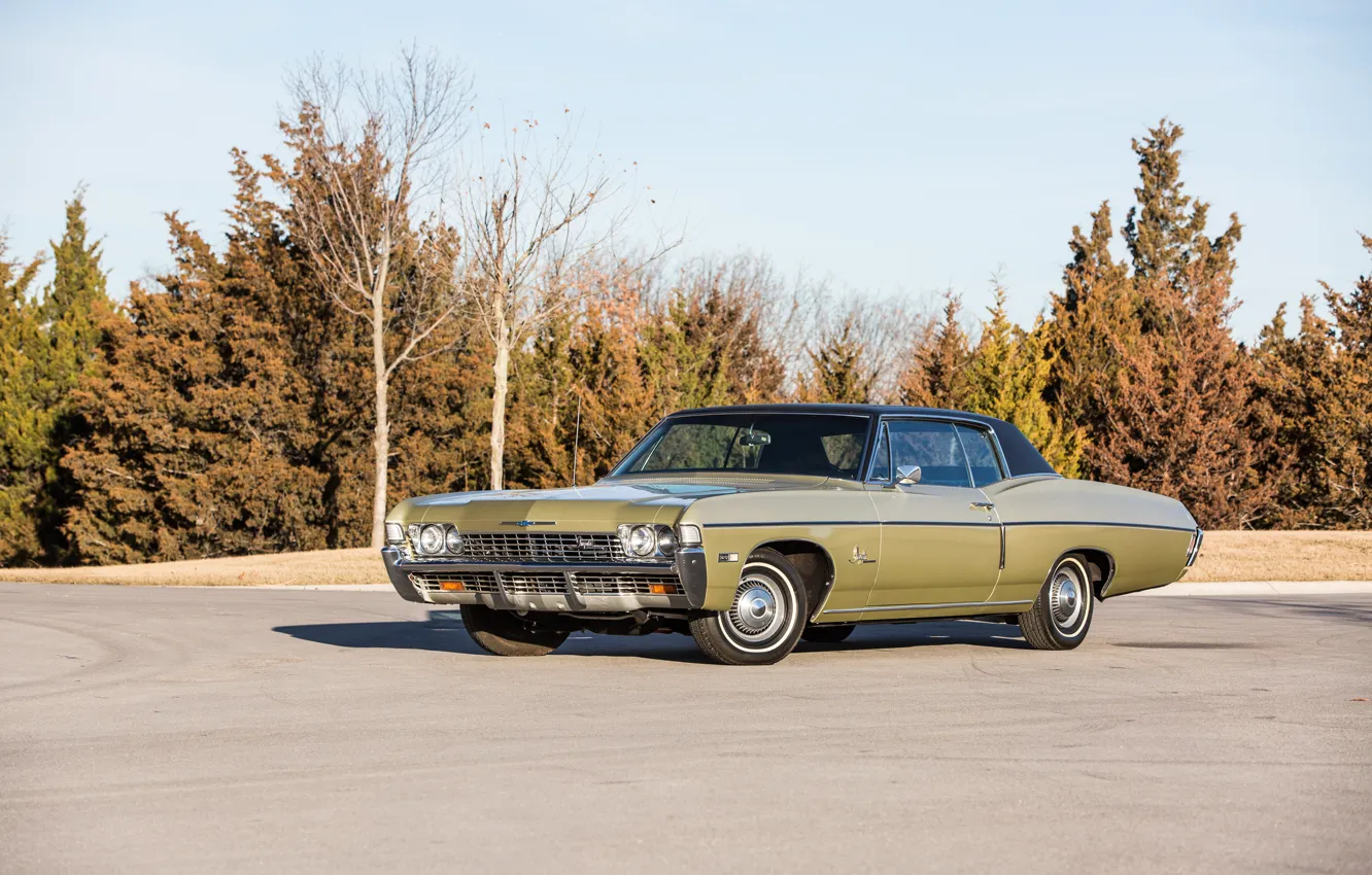 Фото обои купе, Chevrolet, шевроле, Coupe, Impala SS, 1968, Custom, импала
