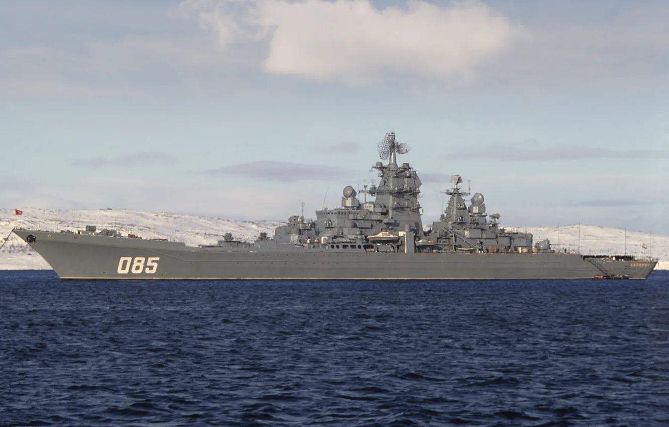 Обои Калинин, проект 1144, тяжелый атомный ракетный крейсер картинки на ...