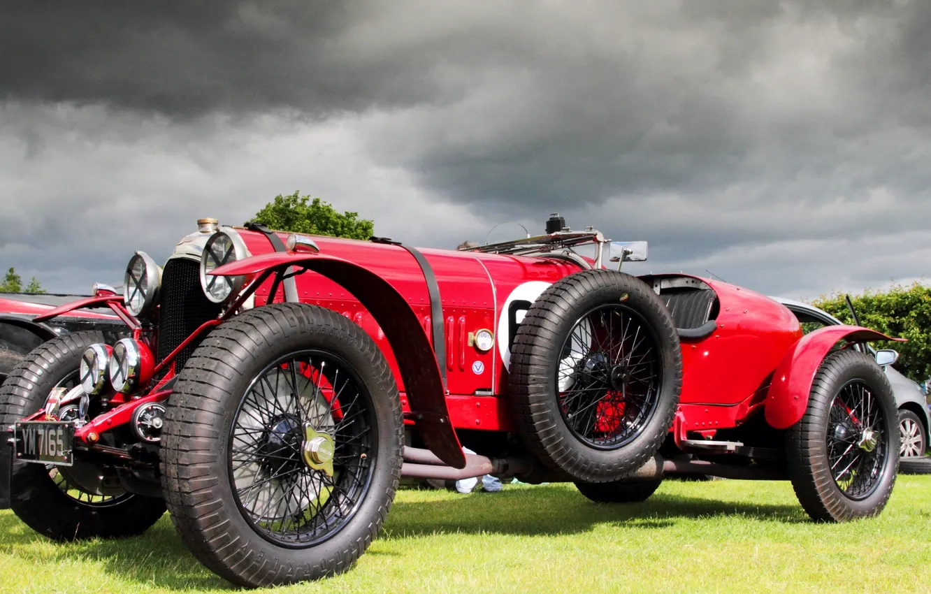 Фото обои ретро, спорткар, автомобиль, Bentley 3 4