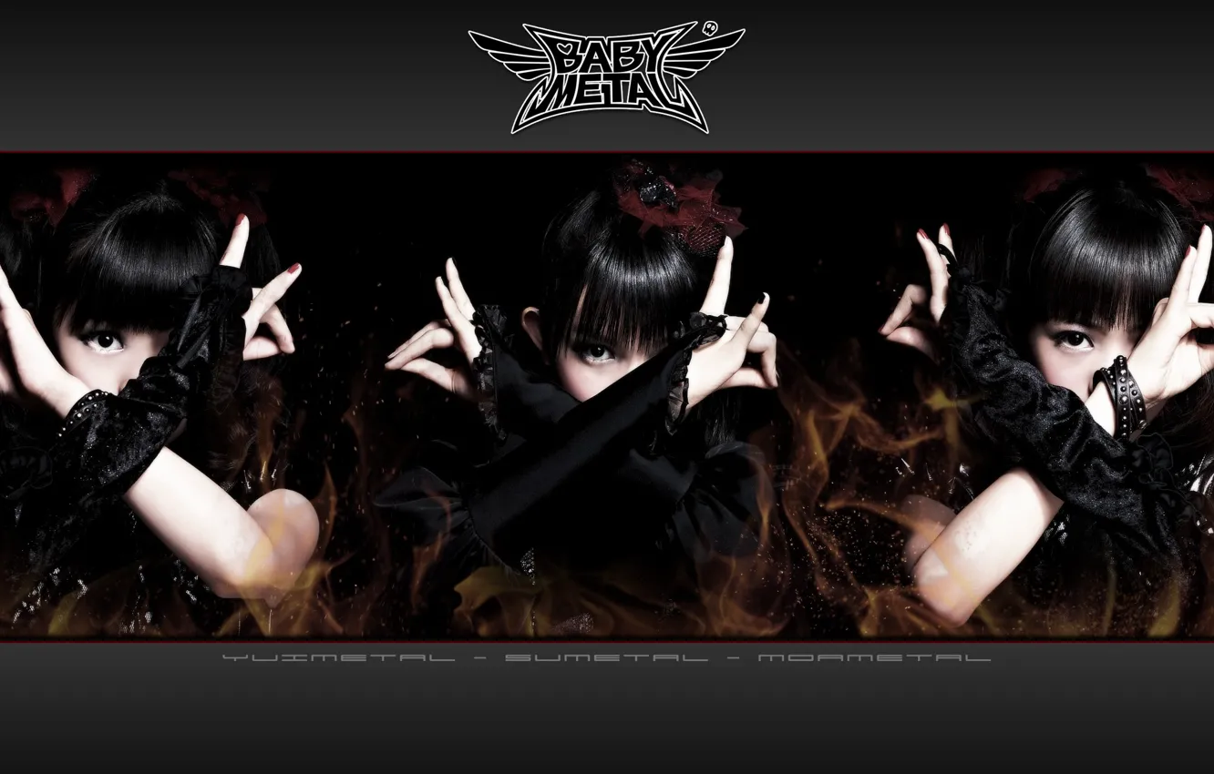 Фото обои kawaii, music, metal, rock, flower, dress, fox, gothic