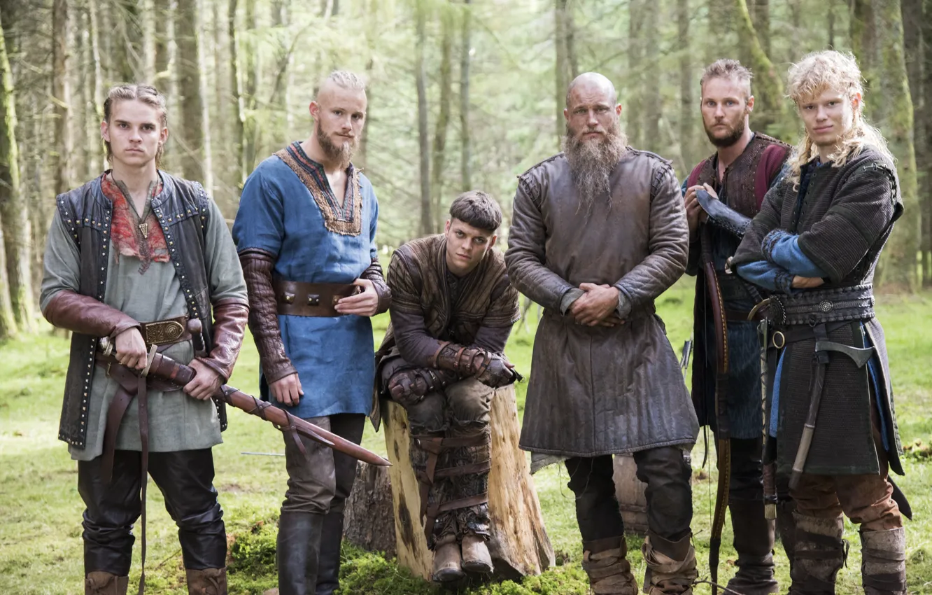 Фото обои фон, Vikings, сыновья, Викинги, Travis Fimmel, Ragnar Lothbrok