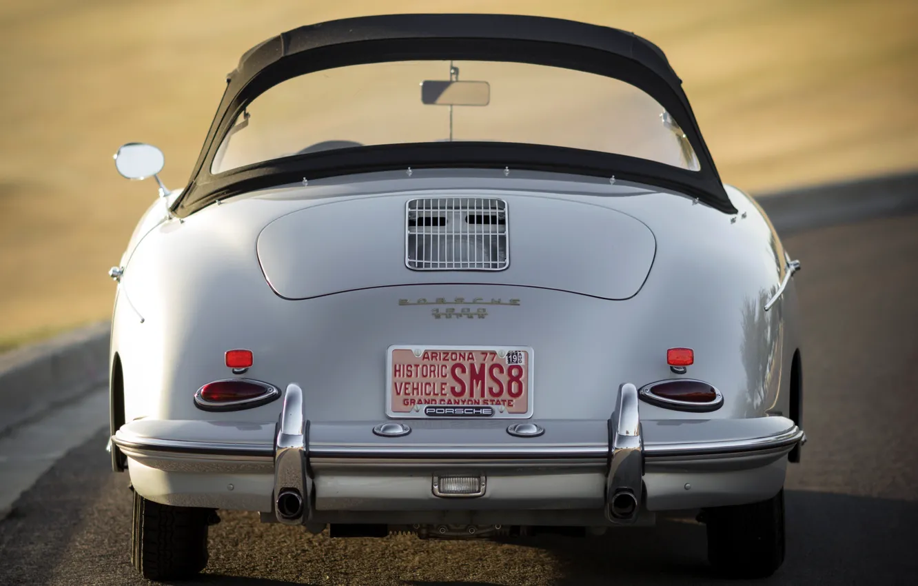 Фото обои Porsche, 1960, rear, 356, Porsche 356B 1600 Super Roadster