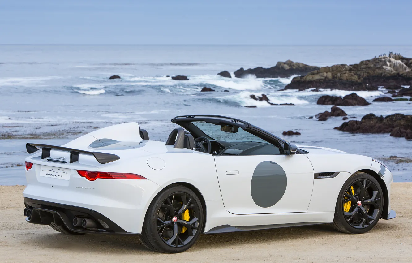 Фото обои Jaguar, F-Type, Project 7, 2015
