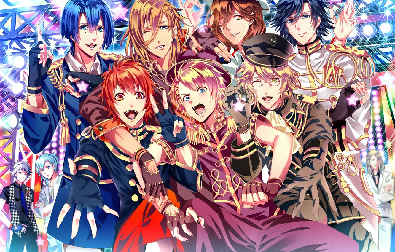 Фото обои улыбки, Uta No prince-sama, парни. софиты