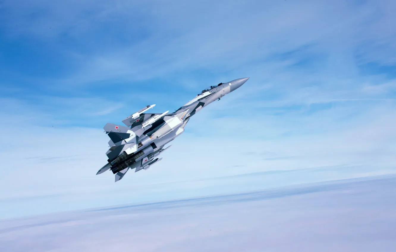 Фото обои aircraft, military, aviation, Su-35