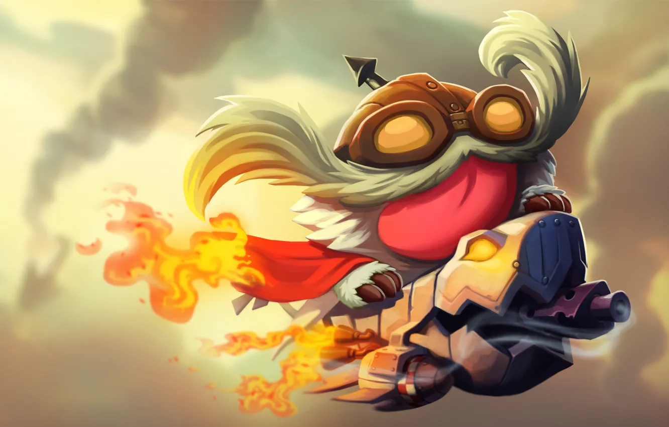 Фото обои League of Legends, LoL, Corki, Poro, lollatino.net