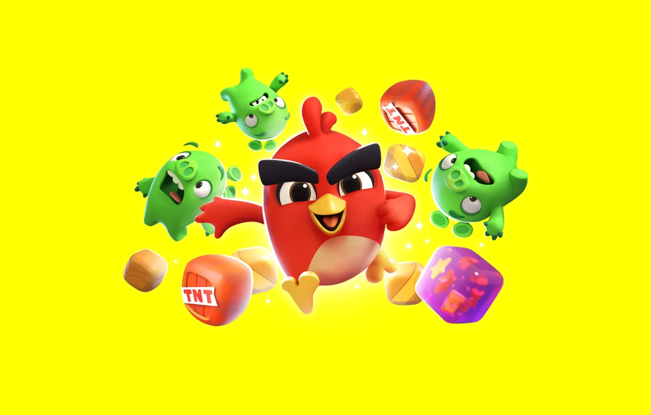 Фото обои птицы, обои, игра, wallpaper, картинка, birds, angry birds, анимация