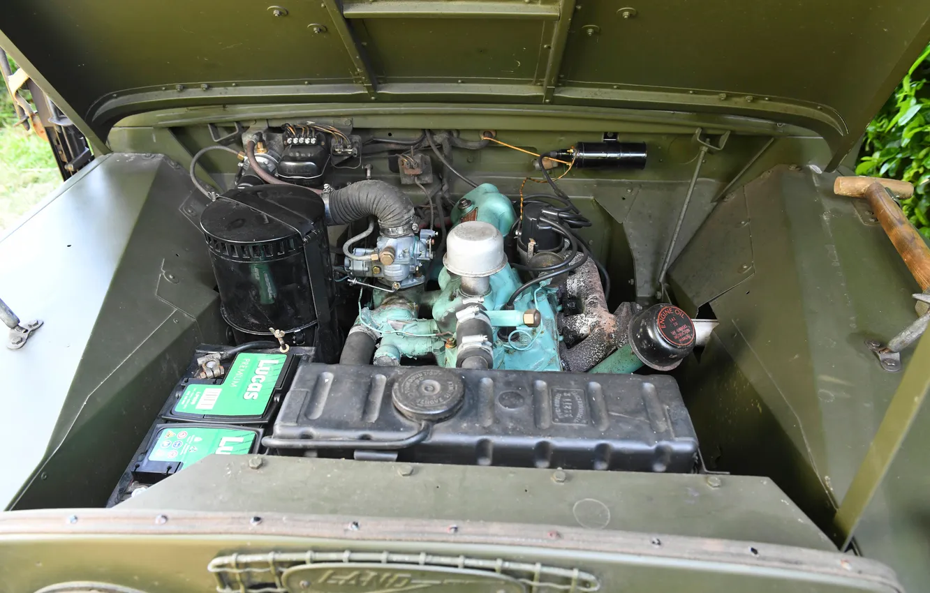 Фото обои Land Rover, 1955, единственный экземпляр, под капотом, the only instance, Land Rover SAS series I
