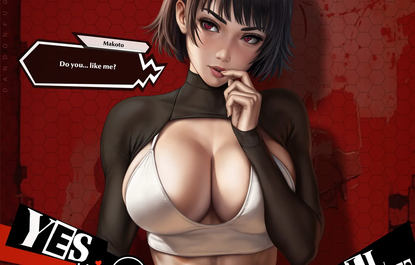 Фото обои Shin Megami Tensei, Persona 5, Persona, Makoto Niijima, Dandonfuga