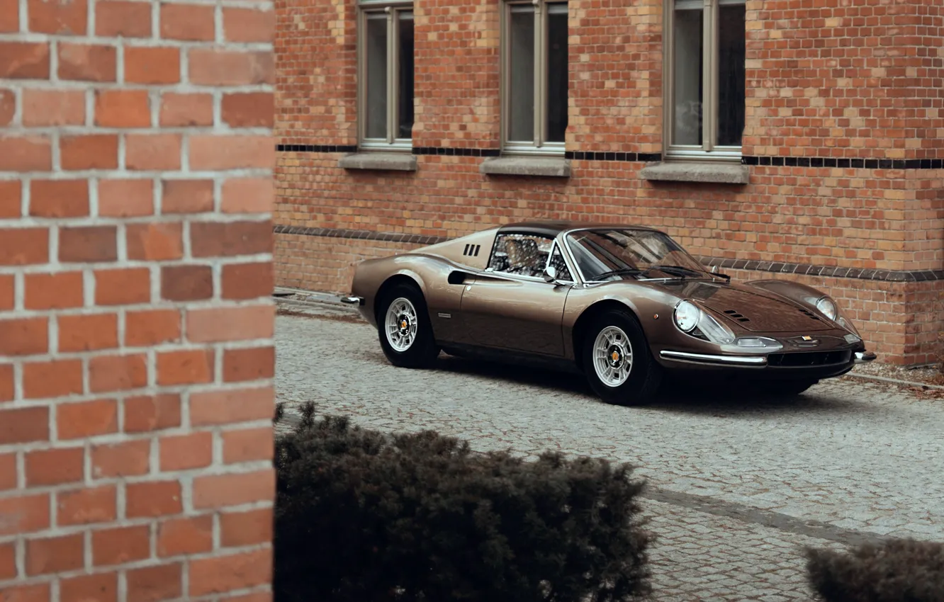 Фото обои Ferrari, 1973, Dino, Ferrari Dino 246 GTS, iconic