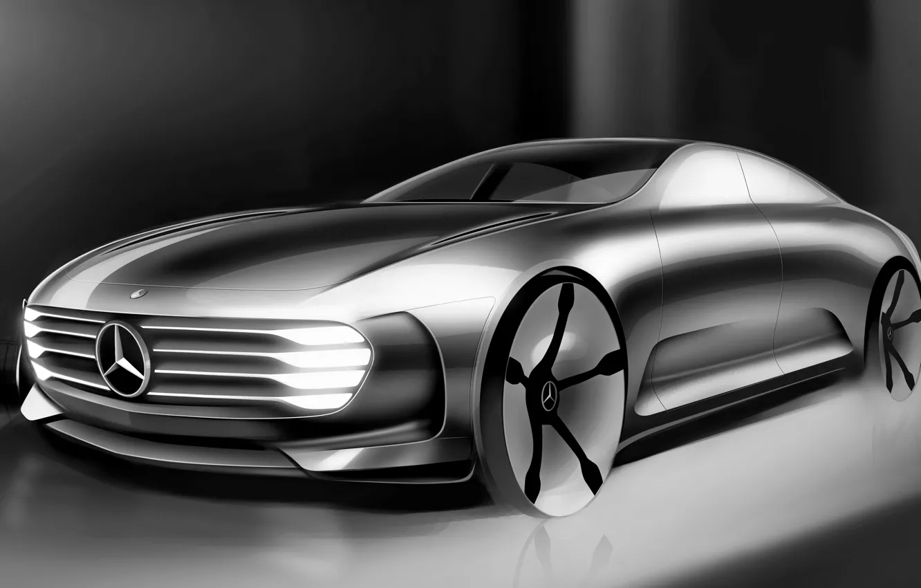 Фото обои дизайн, Mercedes-Benz, гибрид, 2015, Intelligent Aerodynamic Automobile, Concept IAA