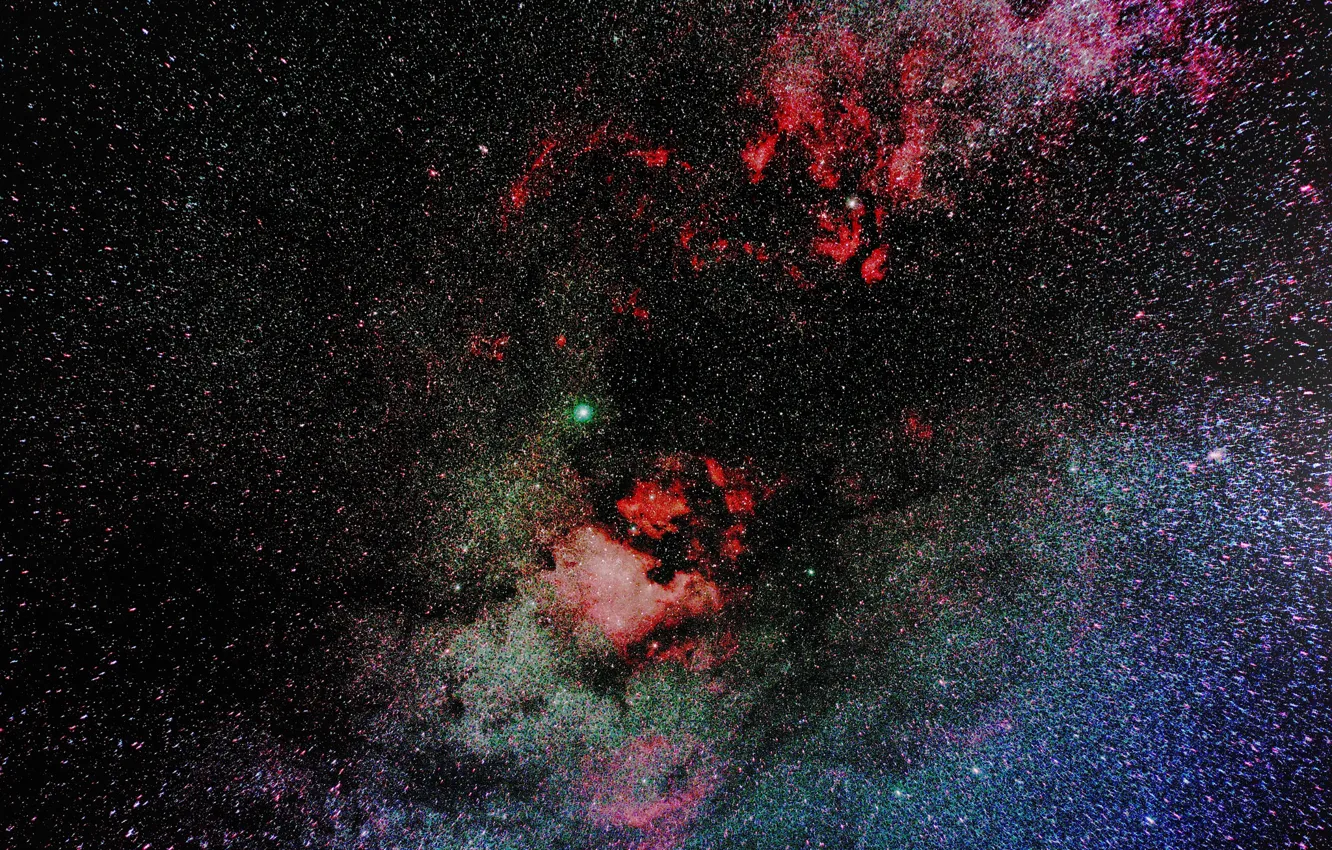 Фото обои звезды, туманность, вселенная