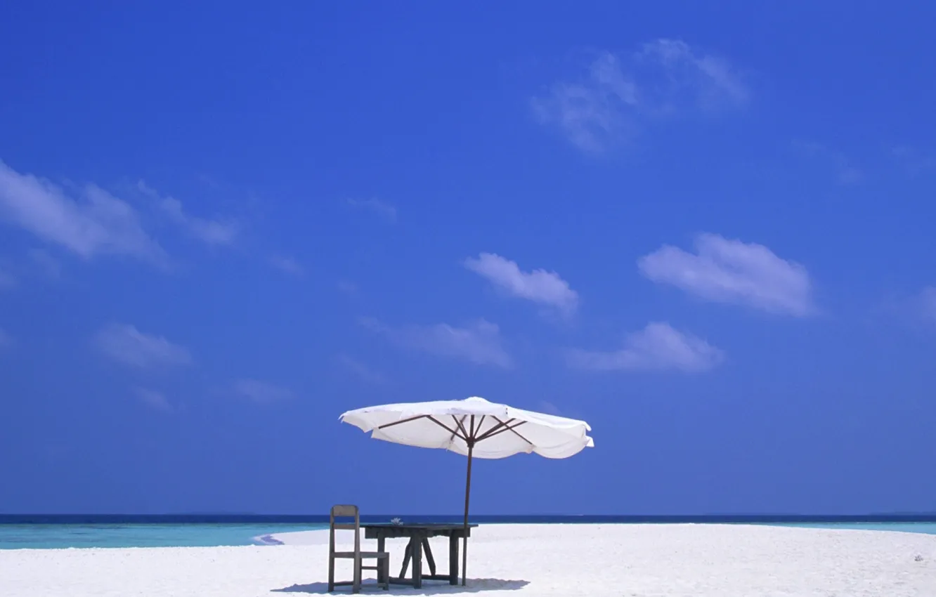 Фото обои relax, sky, sea, ocean, landscape, Beach, nature, water