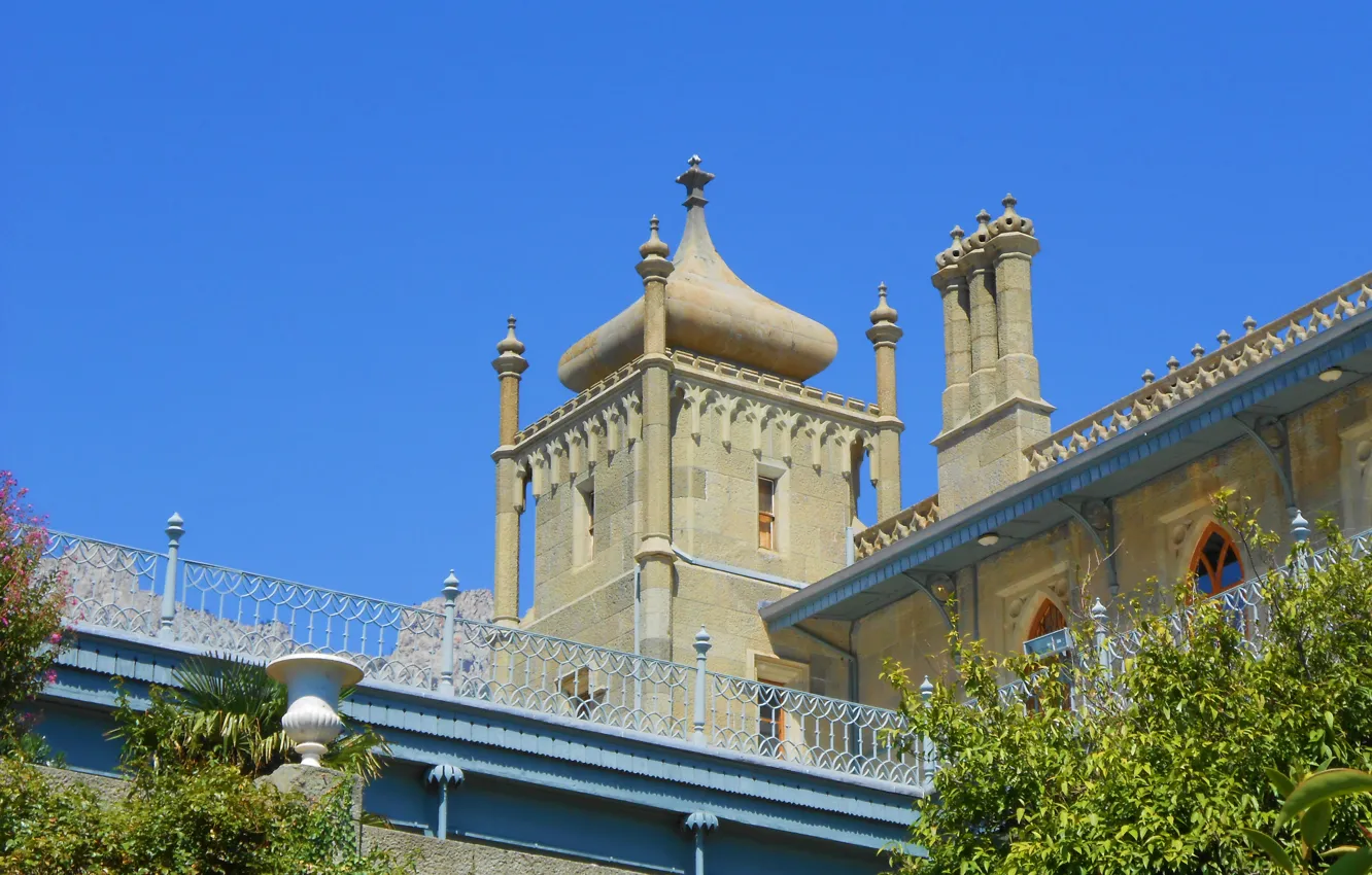 Фото обои горы, Крым, Воронцовский дворец