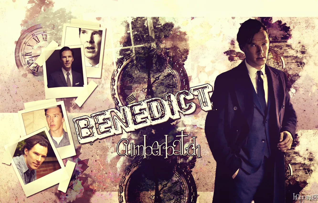 Фото обои коллаж, фотографии, Бенедикт Камбербэтч, Benedict Cumberbatch, британский актер, by happinessismusic