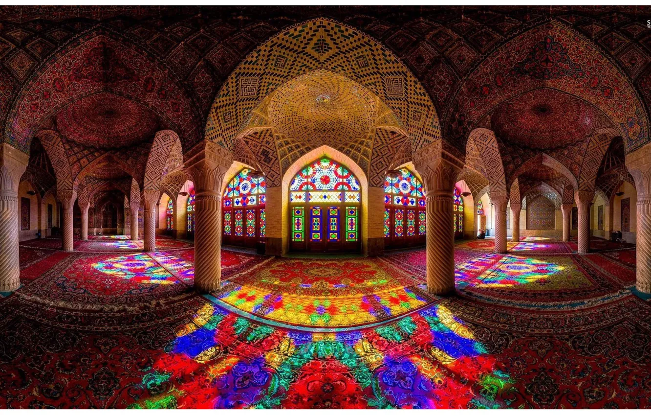 Фото обои mosque, islam, iran, irib, nasir-al-mulk