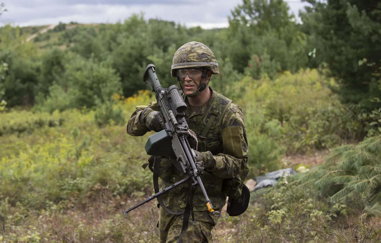Фото обои оружие, солдат, Canadian Army