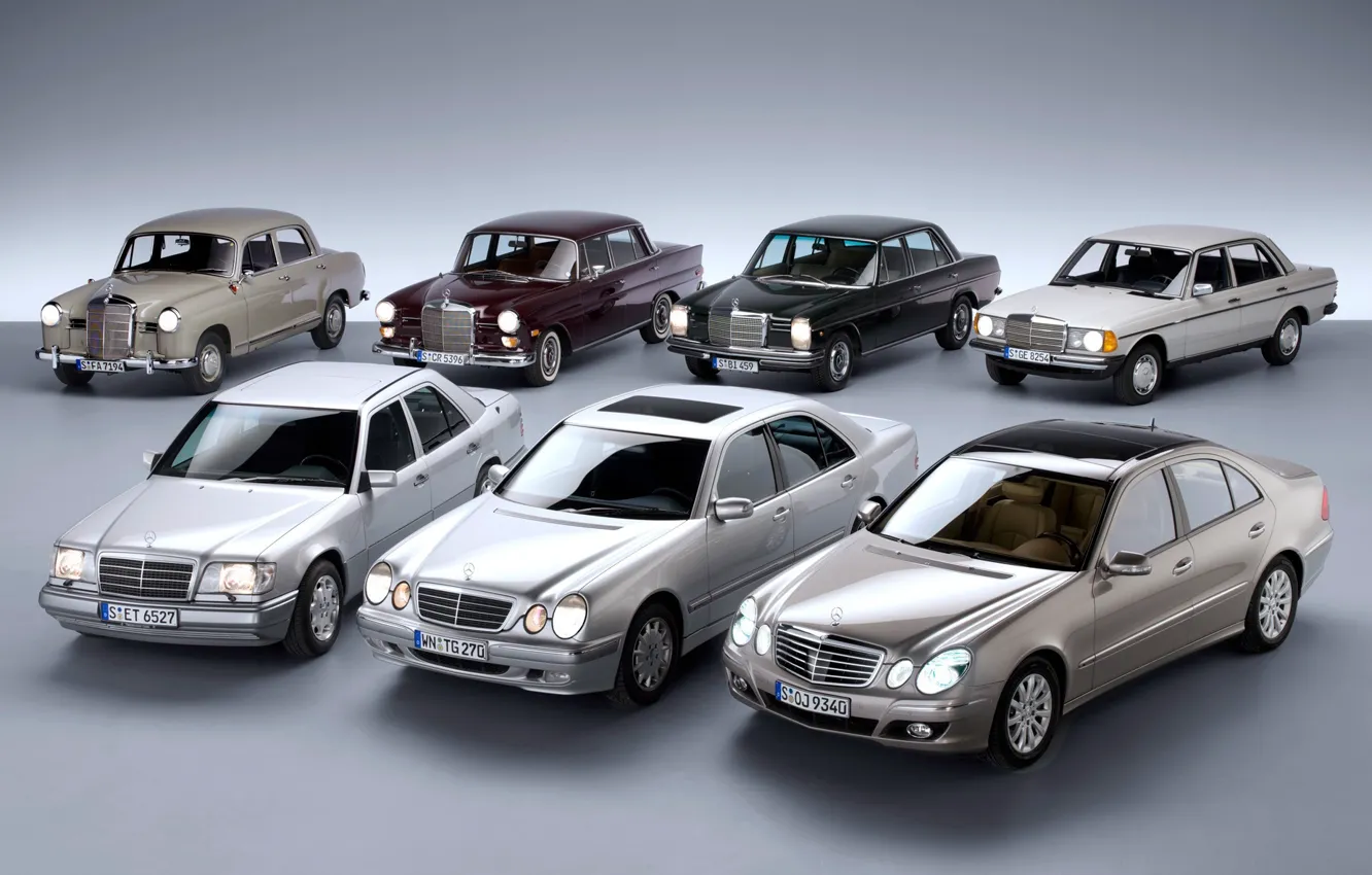 Фото обои Mercedes-Benz, Mercedes, E-class, E-Klasse, W211, W123, E-класс, W210