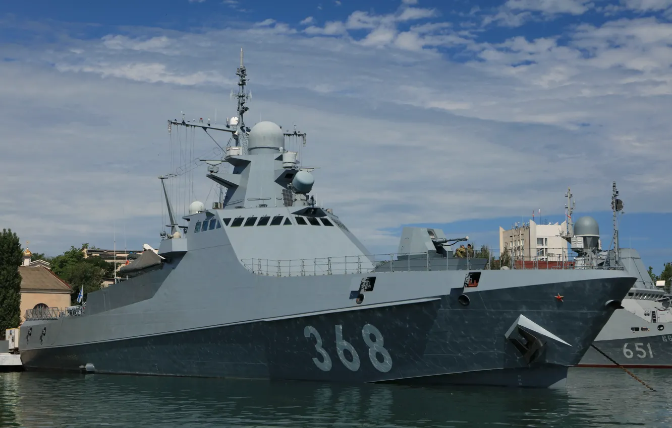 Фото обои корабль, причал, патрульный, Дмитрий РОГАЧЕВ