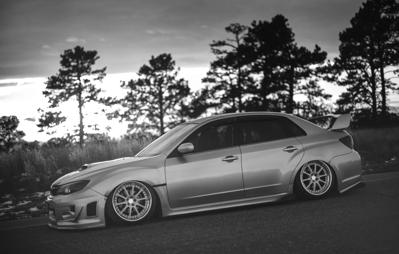 Фото обои Subaru, Impreza, WRX, STi, JDM, Stance, Low, BellyScrapers