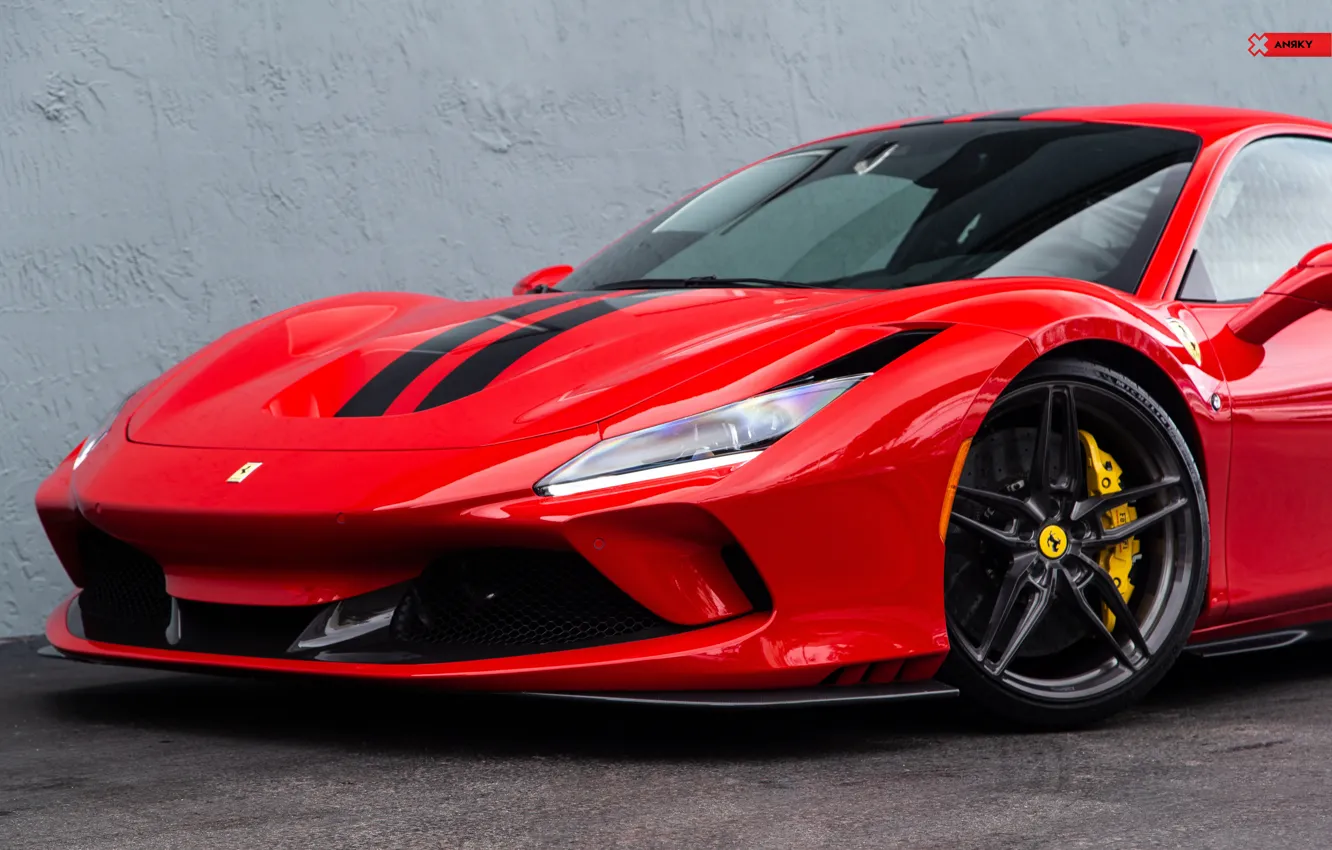 Фото обои Ferrari, Car, Auto, Wheels, Rims, Fast, F8 Tribute, Italian Car