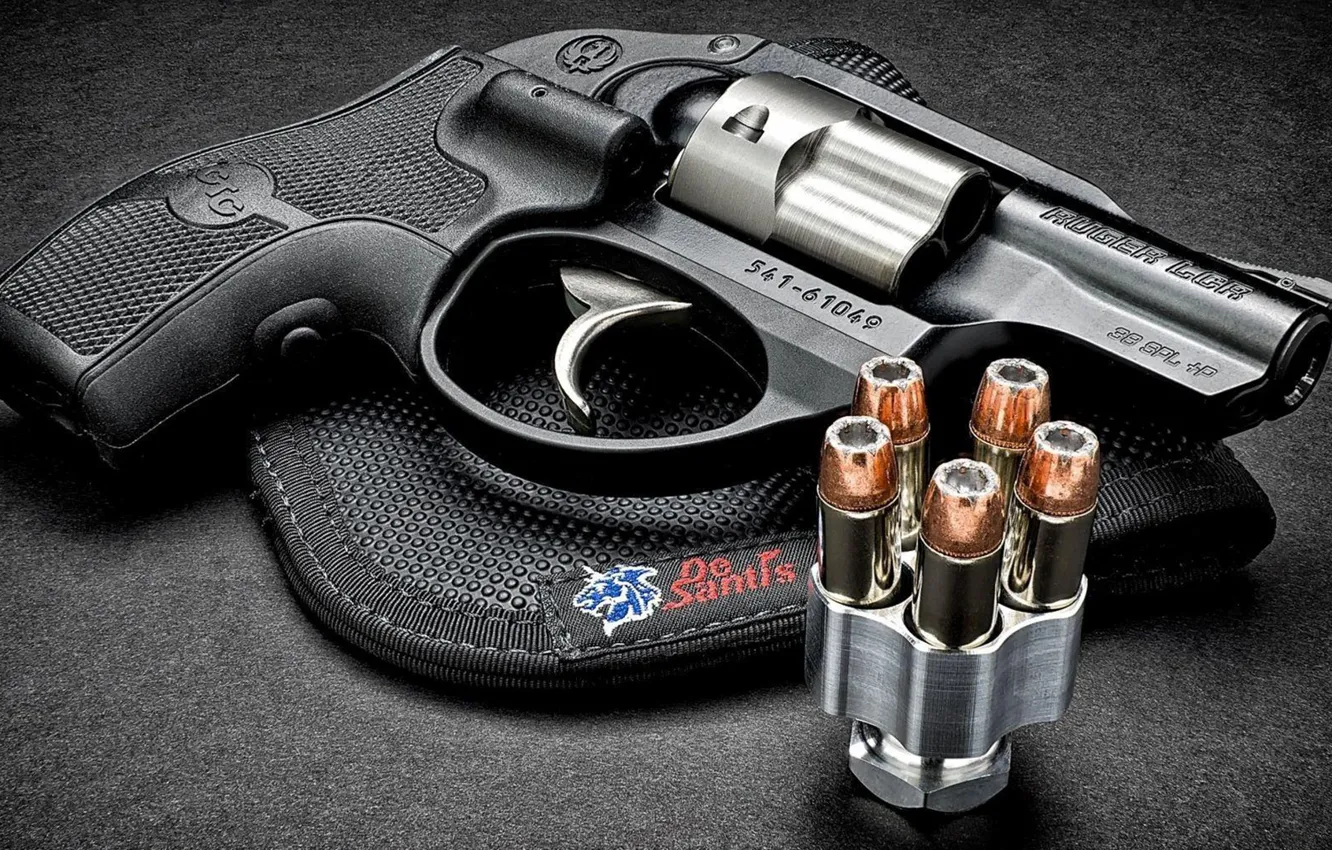 Фото обои Револьвер, Revolver, Ruger LCR, многозарядное короткоствольное стрелковое оружие