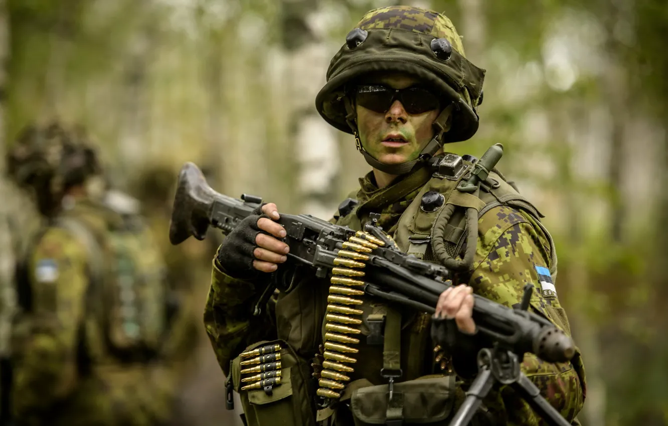 Фото обои оружие, солдат, Estonian Army