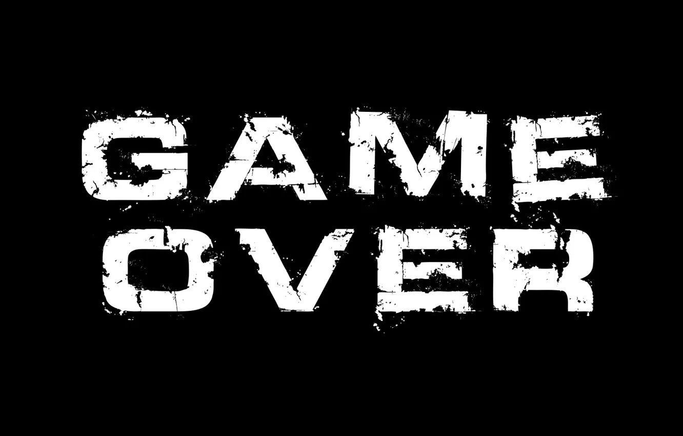 Фото обои game over, заставка, конец игры
