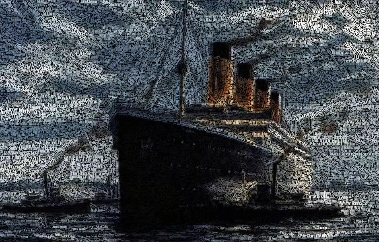 Фото обои Рисунок, Лайнер, Титаник, Судно, Titanic, Буксиры, Пассажирское судно, RMS Titanic