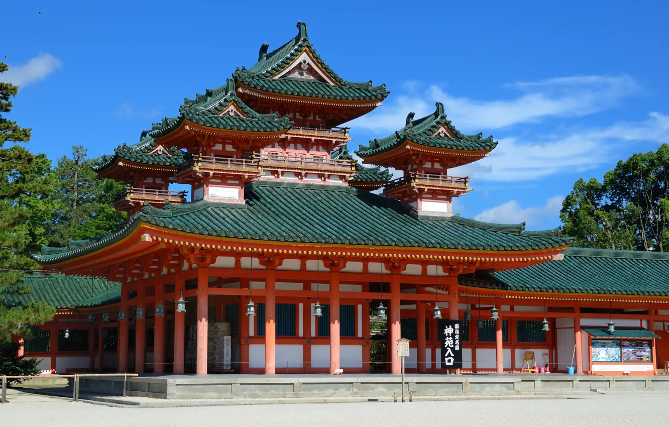 Фото обои япония, храм, Киото