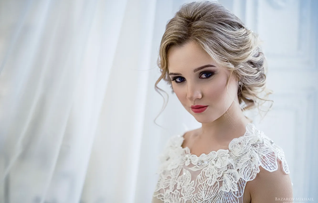 Фото обои Model, Portrait, Close Up, Looking At Camera, Profile, Mikhail Bazarov