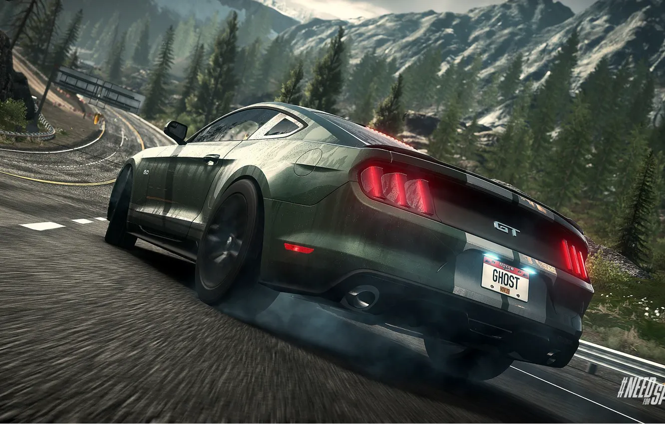 Фото обои Mustang, Ford, Need for Speed, nfs, 2013, Rivals, 2015, NFSR