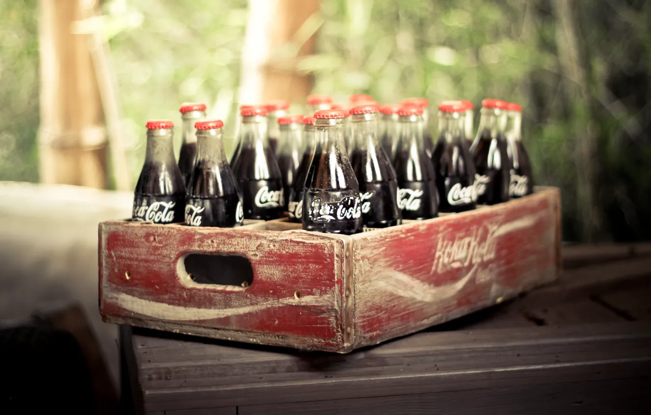 Фото обои обои, напиток, ящик, Coca-Cola, wallpapers, Кока-кола, газировка