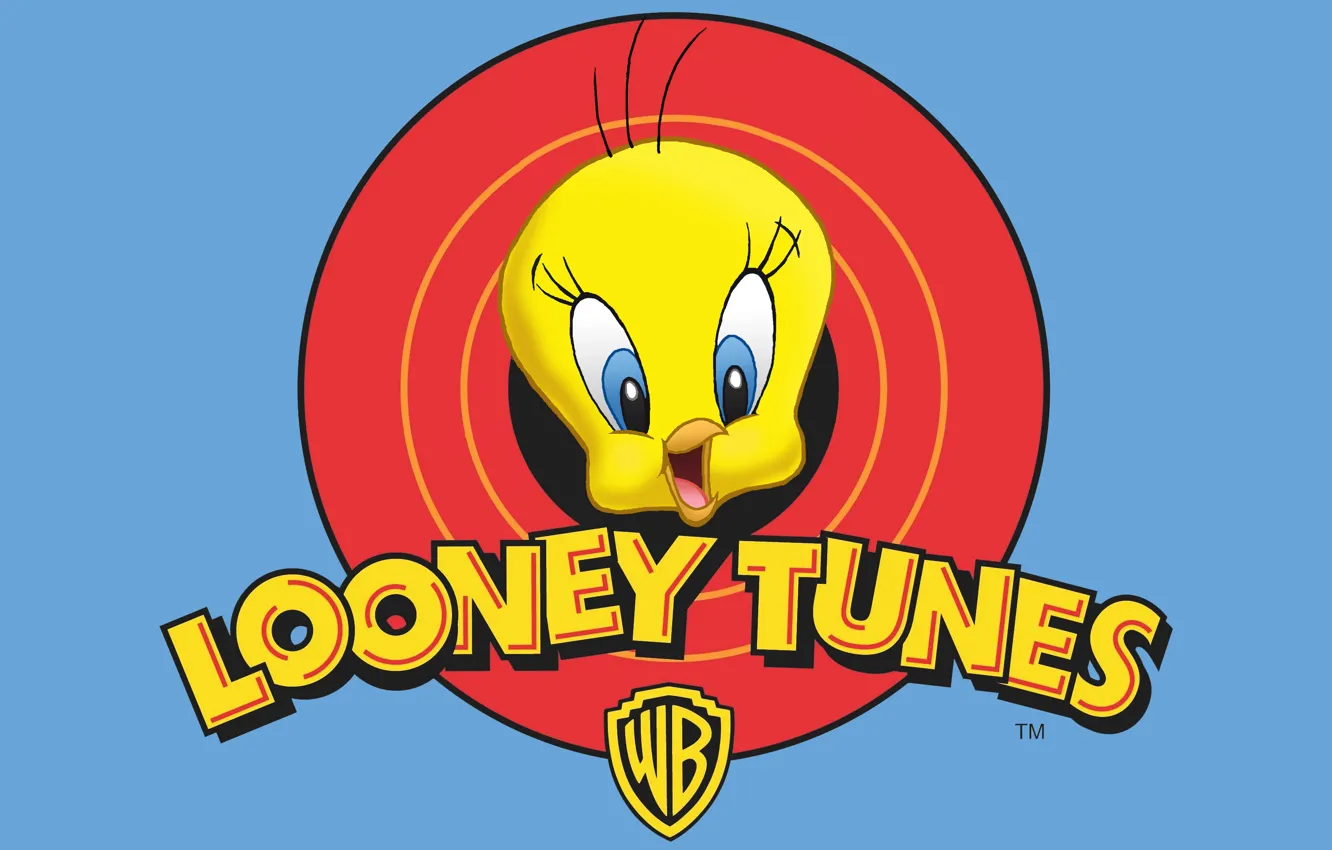 Фото обои Мультфильм, Looney Tunes, Tweety, Канарейка