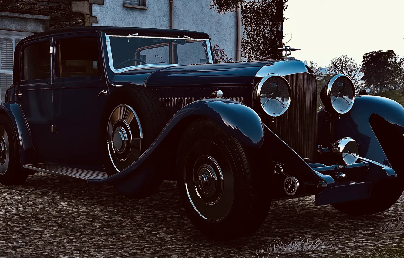 Фото обои HDR, Bentley, Game, Luxury, UHD, Xbox One X, Oldtimer, Forza Horizon 4