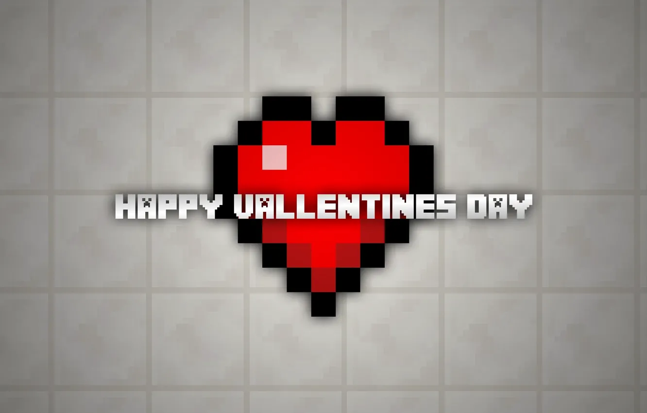 Фото обои happy, minecraft, valentin