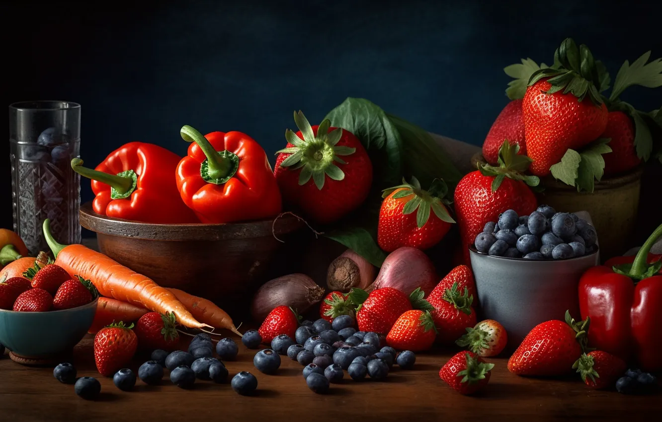 Фото обои ягоды, еда, фрукты, много, разные, вкусно, сочные, ассорти