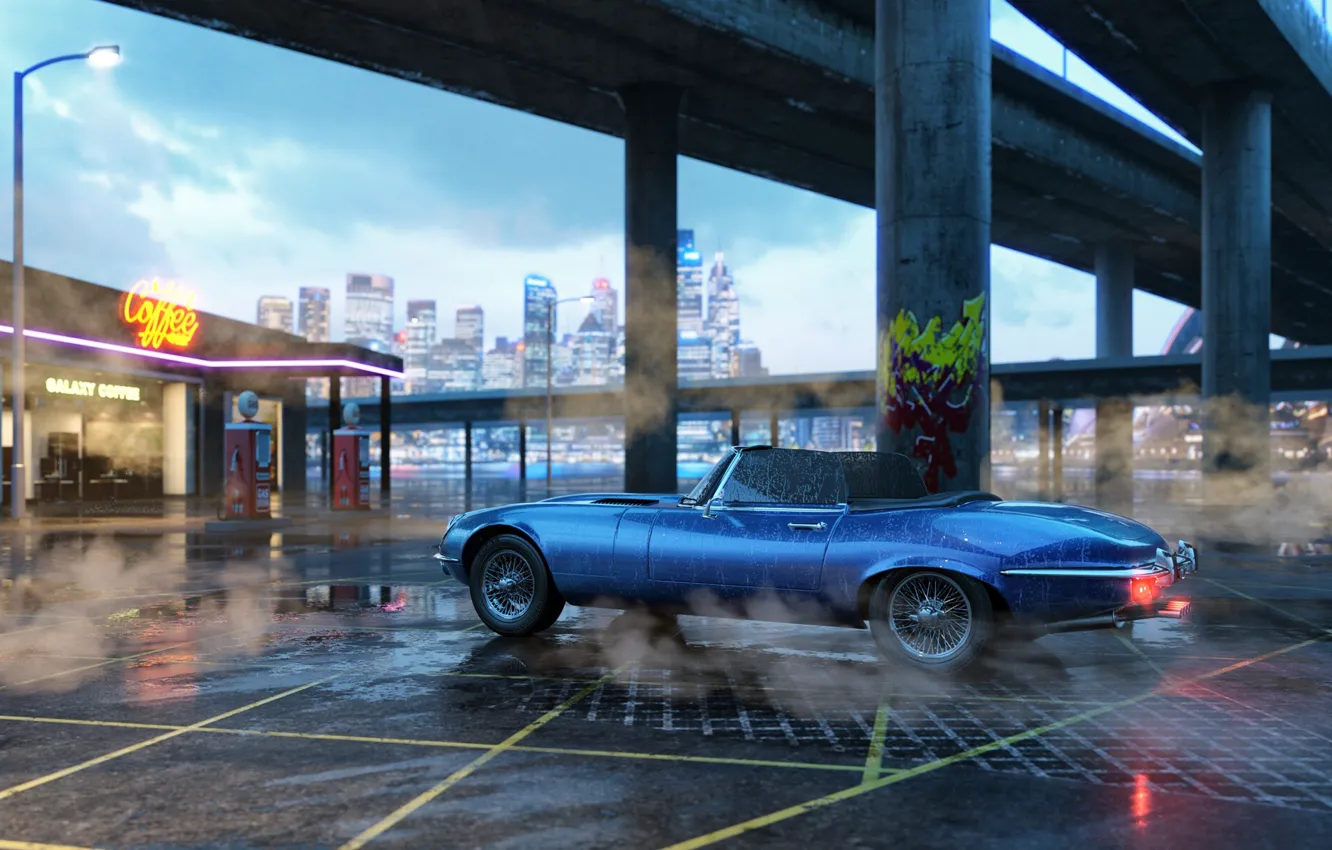 Фото обои машина, авто, рендеринг, art, render, coffee, Transport & Vehicles, Elyes Bens