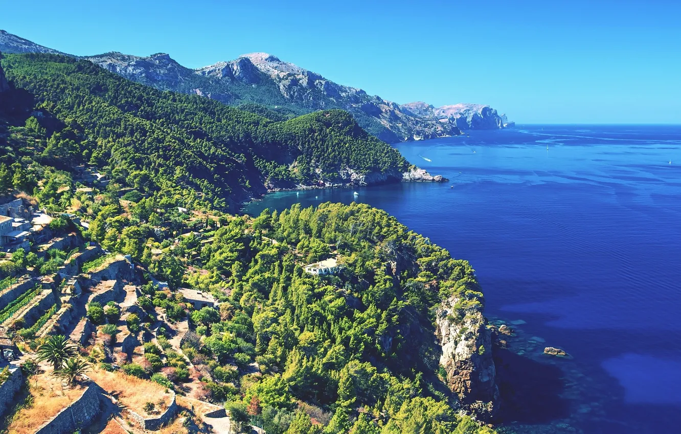 Фото обои море, побережье, Испания, Mallorca