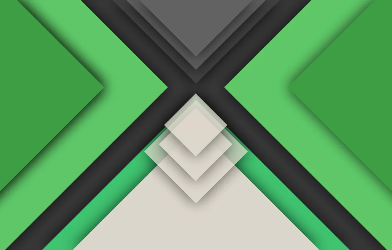 Фото обои зеленый, геометрия, color, material, черный.белый