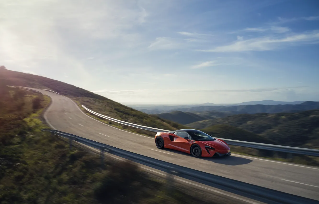 Фото обои car, McLaren, road, sky, Artura, McLaren Artura