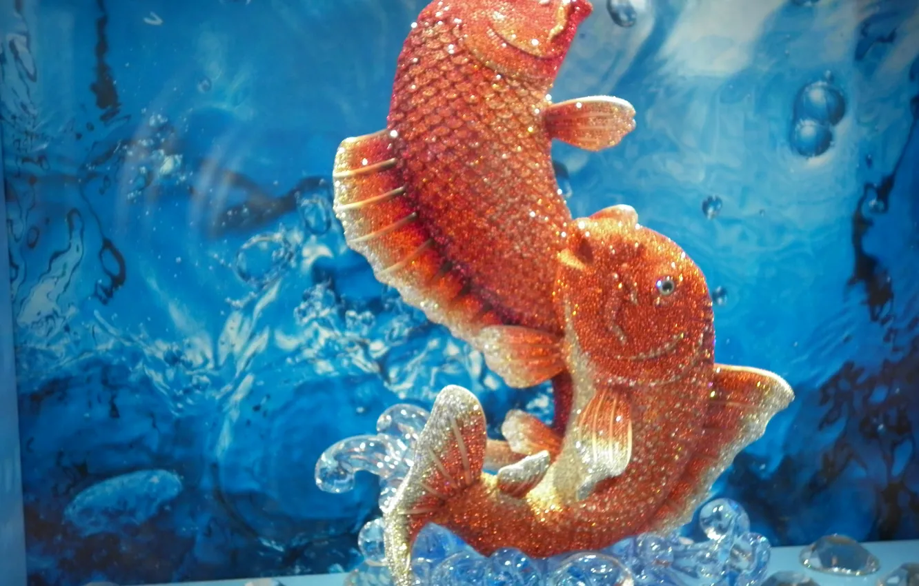 Фото обои рыба, сувенир, Сваровски