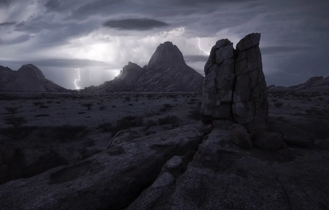 Фото обои небо, горы, скалы