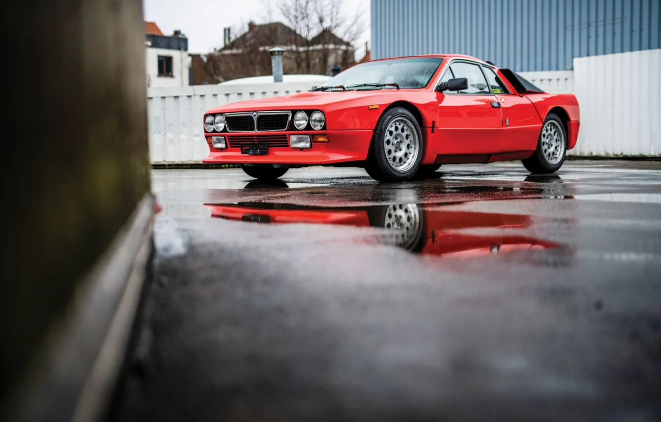 Фото обои Lancia, Rally, puddle, 1981, Lancia Rally 037 Stradale