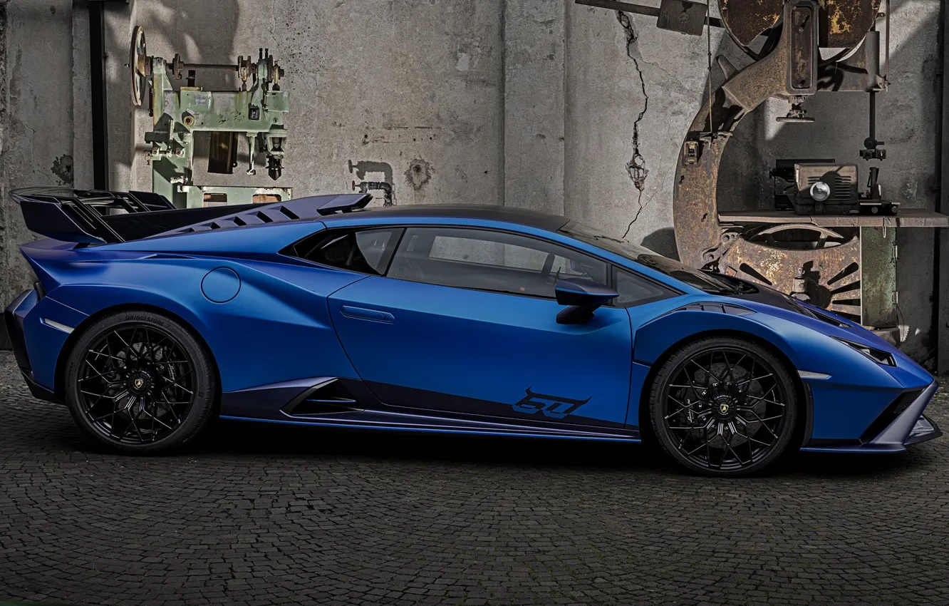 Фото обои Lamborghini, вид сбоку, Huracan, 2023, 60th Anniversary Edition, STO, Lamborghini Huracan STO