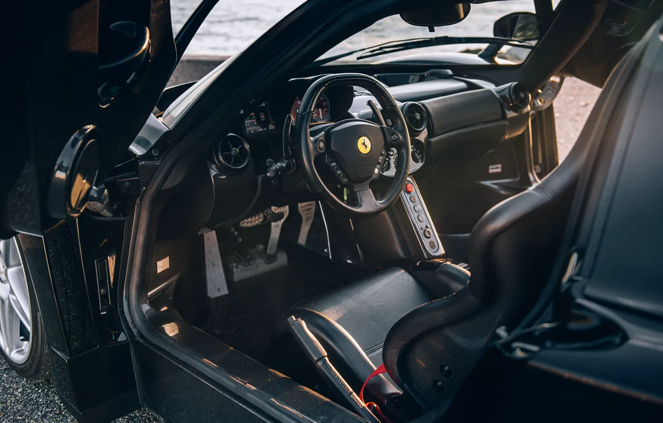 Фото обои Ferrari, Ferrari Enzo, Enzo, dashboard, car interior