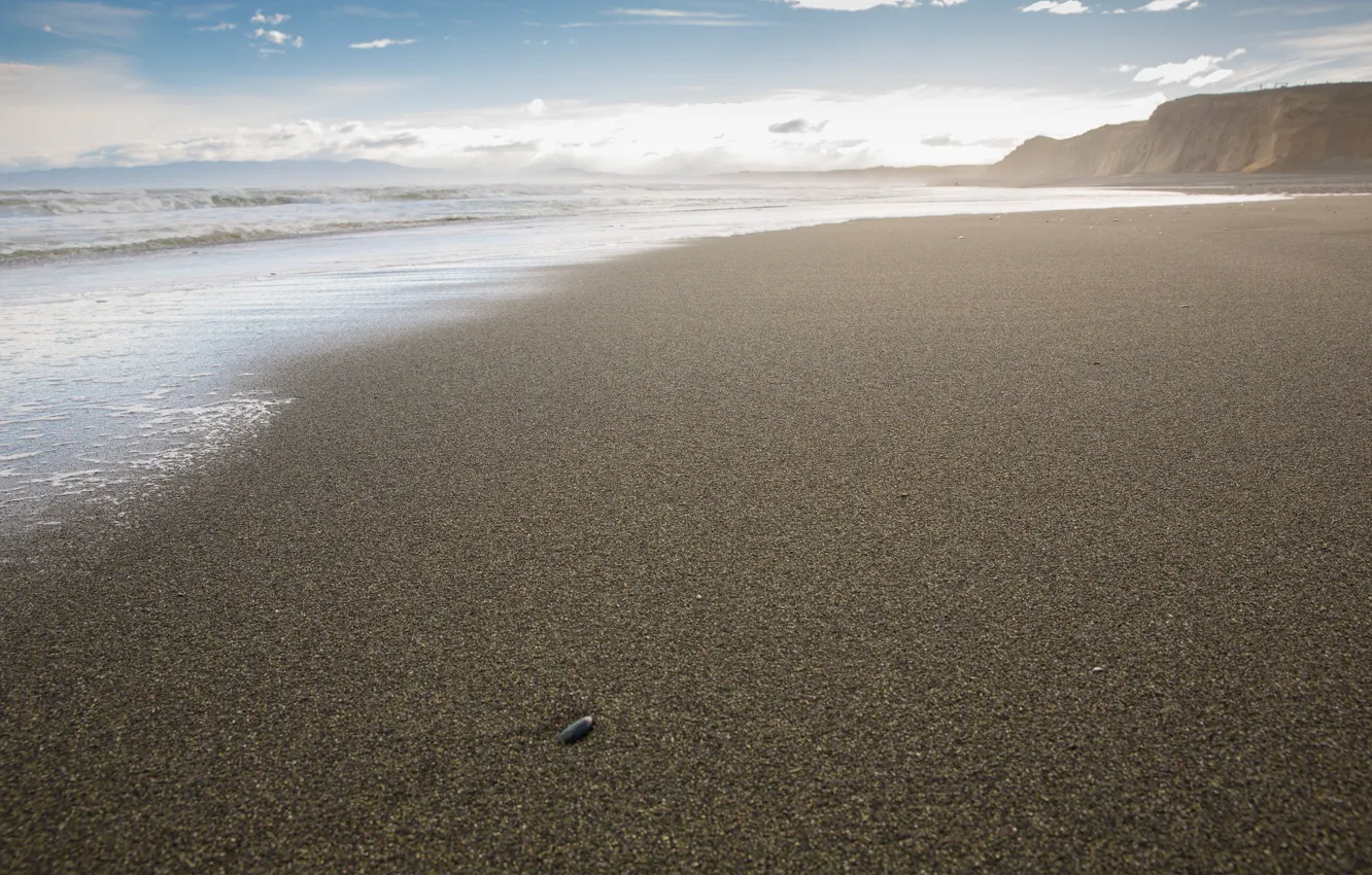 Фото обои море, берег, Orepuki Beach