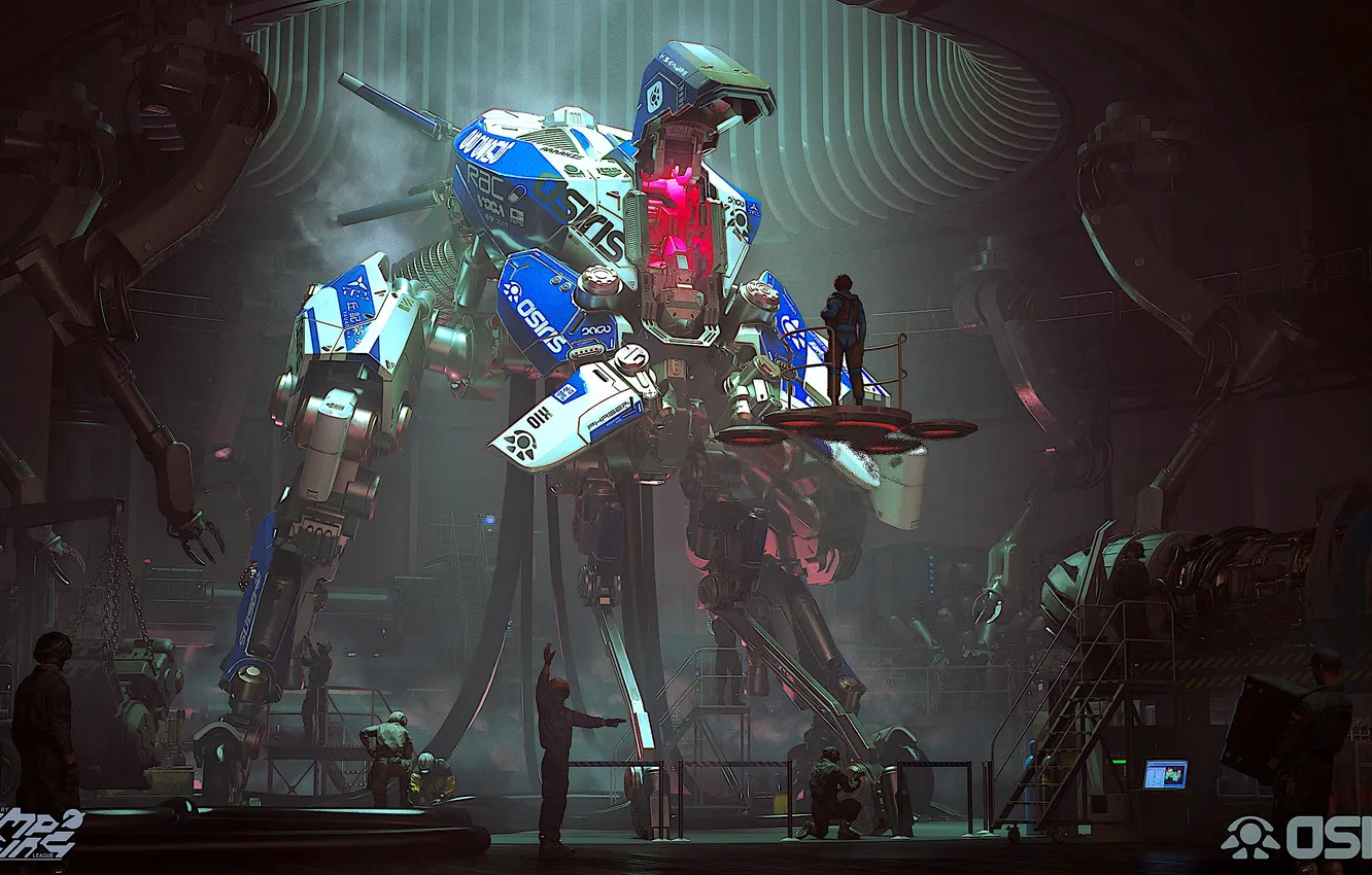Фото обои fantasy, robot, science fiction, sci-fi, digital art, artwork, concept art, giant